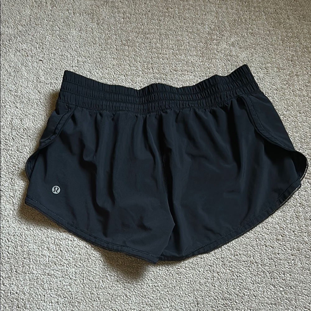 LULULEMON Black Running Shorts Lined